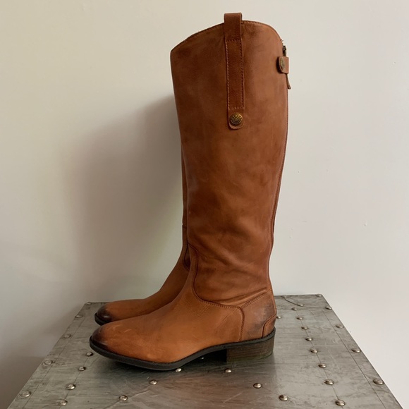 Sam Edelman Shoes - Sam Edelman Penny Whiskey Leather Riding Boots